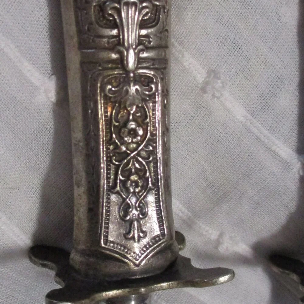 Vtg 1930s sterling handle carving set